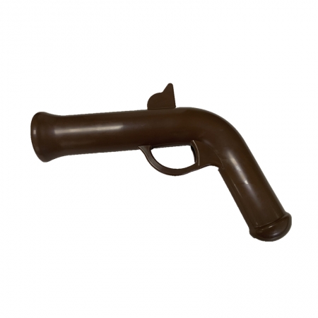 Molde de injeção de arma LEGO marrom de plástico