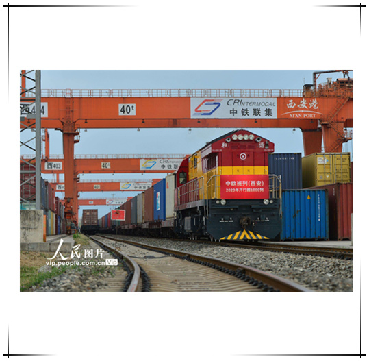 Trem China-Europa (Xi'an) ultrapassa 1.000 trens